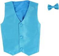 👔 stylish vest clip boy bowtie set for boys' clothing in suits & sport coats: must-have fashion for young gentlemen logo