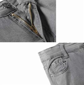 img 2 attached to Stylish Skinny Ripped Distressed Stretch Boys' Clothing : Jeans