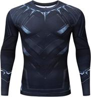 🏃 yunyiyis men's compression sports fitness t-shirt for cosplay, quick-drying & elastic for running логотип