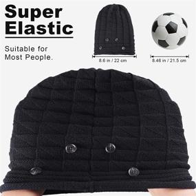 img 1 attached to 🧤 Stay Warm and Safe: Winter Beanie Hat with Mask Holder for Women and Men