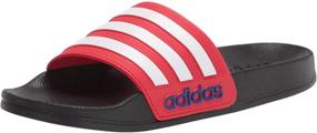 img 4 attached to Adidas Unisex Adilette Shower White Boys' Shoes and Slippers: Ultimate Comfort for Active Young Feet!