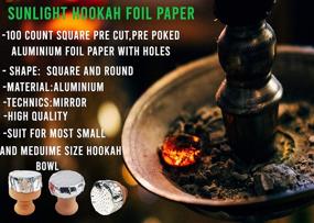 img 1 attached to Hookah Foil Sunlight Charcoal 100 Piece