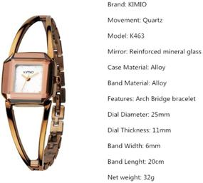 img 1 attached to KIMIO Watches Stainless Fashion Bracelet