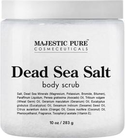 img 4 attached to 🛀 Majestic Pure Dead Sea Salt Body Scrub - Exfoliating & Stretch Concealing Formula Infused with Aromatic Oils