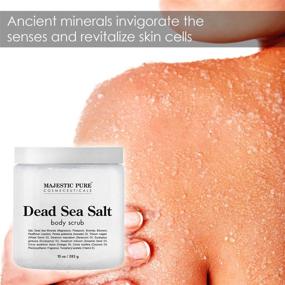 img 2 attached to 🛀 Majestic Pure Dead Sea Salt Body Scrub - Exfoliating & Stretch Concealing Formula Infused with Aromatic Oils