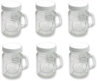 🏺 golden harvest by ball 4 oz mini mason jar salt & pepper shaker - 6 pack: stylish, compact seasoning essentials! logo