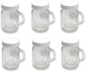 img 2 attached to 🏺 Golden Harvest by Ball 4 oz Mini Mason Jar Salt & Pepper Shaker - 6 Pack: Stylish, Compact Seasoning Essentials!