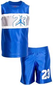 img 1 attached to 👕 Jordan Boy's T-Shirt and Shorts Set for Boys' Clothing and Clothing Sets