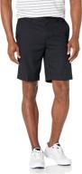 🏌️ pga tour men's flat front golf short with expandable waistband: ultimate comfort and style, 9" inseam shorts логотип