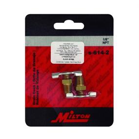 img 2 attached to 🔧 Milton S-614-2 1/8" Compressor Tank Drain Cock (Pack of 2): Efficient Solution for Easy Tank Drainage