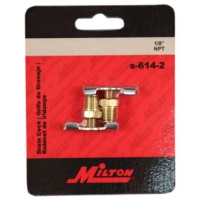 img 3 attached to 🔧 Milton S-614-2 1/8" Compressor Tank Drain Cock (Pack of 2): Efficient Solution for Easy Tank Drainage