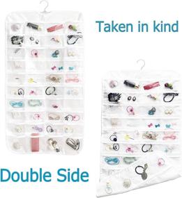 img 3 attached to IsHealthy Organizer Double Sided Accessories Transparent Storage & Organization