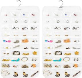 img 4 attached to IsHealthy Organizer Double Sided Accessories Transparent Storage & Organization