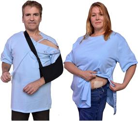 img 4 attached to 🩹 Ultimate Comfort: Post Surgery Snaps for Men's Clothing by Inspired Comforts