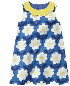 img 3 attached to 👗 Sleeveless Flared Sundress: A Trendy and Casual Summer Outfit for Girls