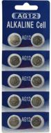 ⌚ ag12 386 button cell watch batteries (10 pack) - long-lasting battery power for your timepiece logo