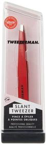 img 2 attached to 🔪 Precision at its Best: Tweezerman Stainless Steel Slant Signature Red Tweezers