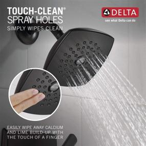 img 1 attached to 🚿 Delta T14264-BL Ashlyn Monitor 14 Series Shower Trim Only, Matte Black (Rough Not Included)