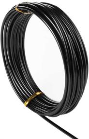 img 4 attached to 🔲 3mm Thick Black Aluminum Craft Wire, 16.4 Feet - Bendable Metal Wire for DIY Crafts Making