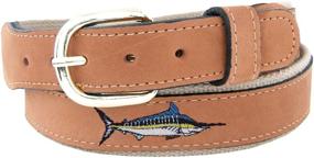 img 1 attached to 🎣 36 Inch Men's Accessories: ZEP PRO Embroidered Leather Marlin