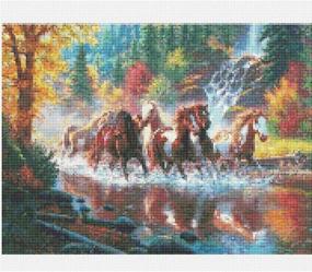 img 3 attached to Diamond Painting Horses Landscape 15 7X11 8Inch