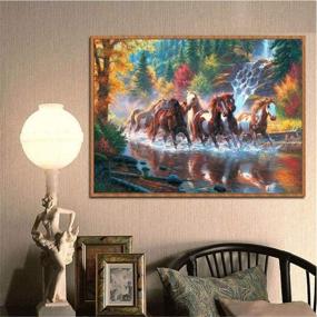 img 1 attached to Diamond Painting Horses Landscape 15 7X11 8Inch