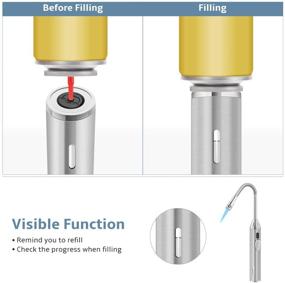 img 2 attached to 🔥 Refillable Candle Torch Lighter with Visual Fuel Window – Ideal for Grill, BBQ, Fireplace (Butane Not Included)