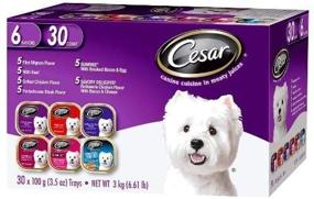 img 3 attached to 🐕 Cesar Canine Cuisine: Meaty Juices Variety Pack 30 Count - 6.61 lbs - Ultimate Dog Food Assortment