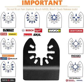 img 1 attached to 🔪 24PCS Universal Wood Metal Oscillating Multitool Quick Release Saw Blades for Porter Cable Black & Decker Rockwell Ridgid Ryobi Milwaukee Chicago Craftsman - PECHAM