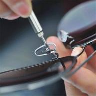 👓 dasiter eyeglass sunglasses repair kit: ultra-soft pvc nose pads and repair tools in clear box logo