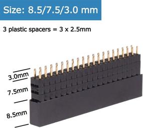 img 3 attached to 🔌 HELLOYEE 2x20 Pin GPIO Stacking Header Compatibility for Raspberry Pi 4, A+, B+, 2, 3 (Pack of 5)