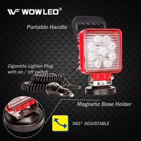 img 1 attached to 🔦 WF Magnetic Work Light: Versatile LED Flood Beam Lamp for Truck, Trailer & Off-road Emergency Repairs