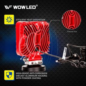 img 2 attached to 🔦 WF магнитная рабочая лампа: универсальный светодиодный широкий луч для ремонта грузовиков, прицепов и аварийного ремонта вне дороги