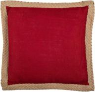 🔴 safavieh pillows collection red sweet sorona decorative pillow set, 18-inch, pack of 2 logo