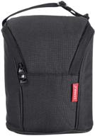compact lightweight insulated lunch bag for women & men - office black cooler lunch box logo
