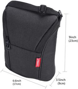 img 1 attached to Compact Lightweight Insulated Lunch Bag for Women & Men - Office Black Cooler Lunch Box