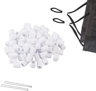 🎭 witalent 200pcs cord locks toggles for drawstring - adjustable buckle for diy masks - elastic cord adjuster - mask adjuster - non slip stopper for adults and kids - adjustment accessories (white) logo