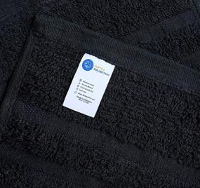 img 3 attached to 🔥 Softile Collection Salon Towel Pack of 24 (16 x 26 inches) – Premium 100% Ring Spun Cotton, Extremely Soft & Absorbent Towels for Salon, Spa, Hotel, Gym, and Home Care (Black)