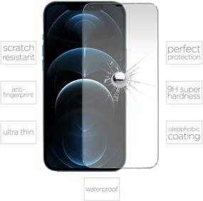 img 1 attached to [3 Pack] Masehome Tempered Glass Screen Protector for iPhone 📱 12 Pro Max - Case Friendly, Scratch Resistant, Bubble Free, Full Coverage