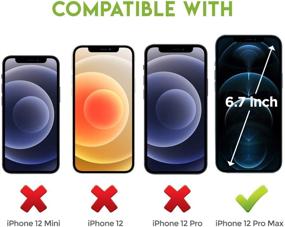 img 3 attached to [3 Pack] Masehome Tempered Glass Screen Protector for iPhone 📱 12 Pro Max - Case Friendly, Scratch Resistant, Bubble Free, Full Coverage