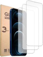 [3 pack] masehome tempered glass screen protector for iphone 📱 12 pro max - case friendly, scratch resistant, bubble free, full coverage logo