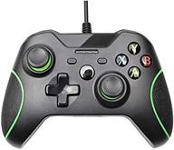🎮 black usb wired game controller for xbox one/slim - gamepad joystick joypad for microsoft xbox one/x/s/elite - pc win/7/8/10 compatible logo