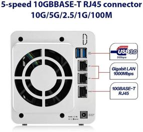 img 3 attached to Высокоскоростной TERRAMASTER F2-422 10GbE NAS: Мощный четырехъядерный процессор с аппаратным шифрованием - сетевое хранилище без жестких дисков.