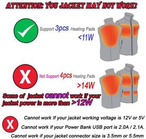 img 3 attached to 🔌 Smarkey Heated Jacket Adapter Charger Cable - USB to 8.4v Transfer for Heated Jackets, Hoodies & Vests (12W)