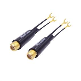 img 4 attached to 🔌 Fancasee (2 Pack Gold Plated) 75 Ohm to 300 Ohm UHF/VHF/FM Matching Transformer Converter Adapter - F Type Female Coax Coaxial Connector Plug Jack for Cable Wire Antenna TV