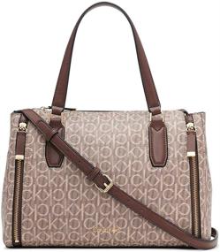 img 4 attached to Chic Calvin Klein Elaine Novelty Satchel: 👜 Women's Designer Handbags & Wallets in Versatile Satchel Style