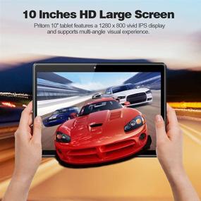 img 1 attached to 📱 Pritom 10 Inch Android 9.0 OS Tablet - 2GB RAM, 32GB ROM, Quad Core Processor, HD IPS Screen, 2.0MP Front + 8.0MP Rear Camera, Wi-Fi, Bluetooth, GPS - Black