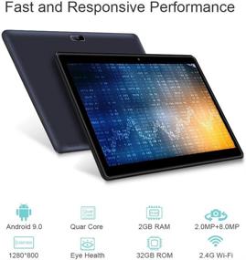 img 3 attached to 📱 Pritom 10 Inch Android 9.0 OS Tablet - 2GB RAM, 32GB ROM, Quad Core Processor, HD IPS Screen, 2.0MP Front + 8.0MP Rear Camera, Wi-Fi, Bluetooth, GPS - Black