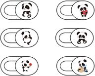 🐼 olyre webcam cover slide: ultra-thin camera cover to protect your privacy - cartoon panda series 1 (6 pack) logo