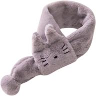 🧣 зимняя теплота для детей: милый плюшевый шарфик-загривок с котиками - мягкие, теплые и симпатичные шарфики для девочек и мальчиков логотип